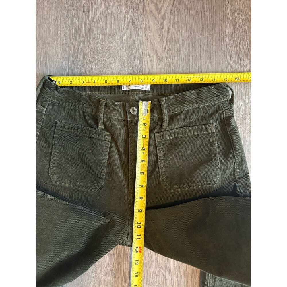 GAP Corduroy Pants Womens 31/12S Green 70s Flare High Rise Bootcut - Picture 4 of 4